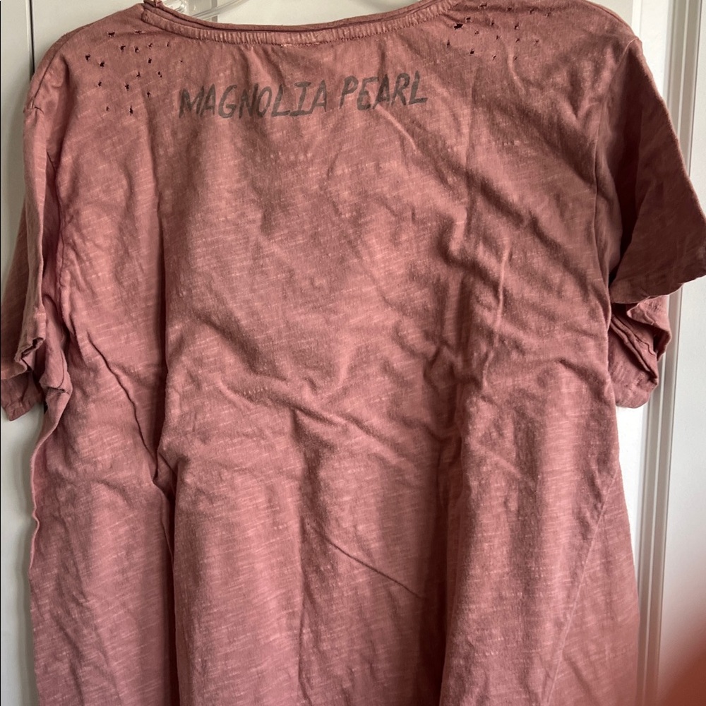 Magnolia Pearl Vintage Motorcycle Graphic Tee - Dusty Rose - Picture 2 of 2